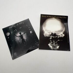 Vintage 2004 Ministry Band Stickers The Mind Is A Terrible‎ Thing To Taste 2pc